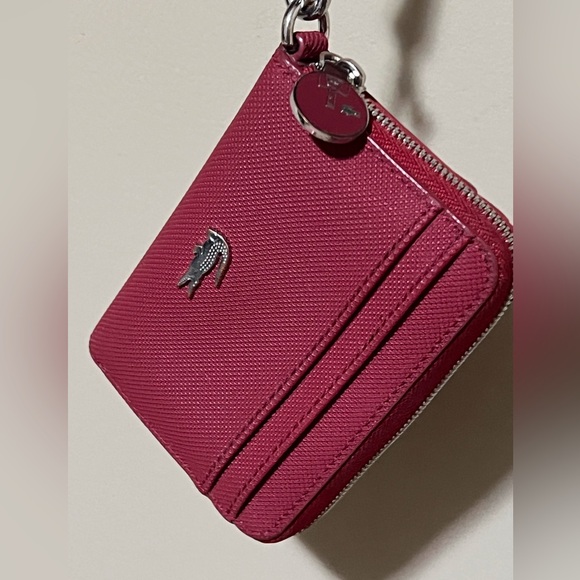 Lacoste Accessories - Lacoste card carrier in red wristlet